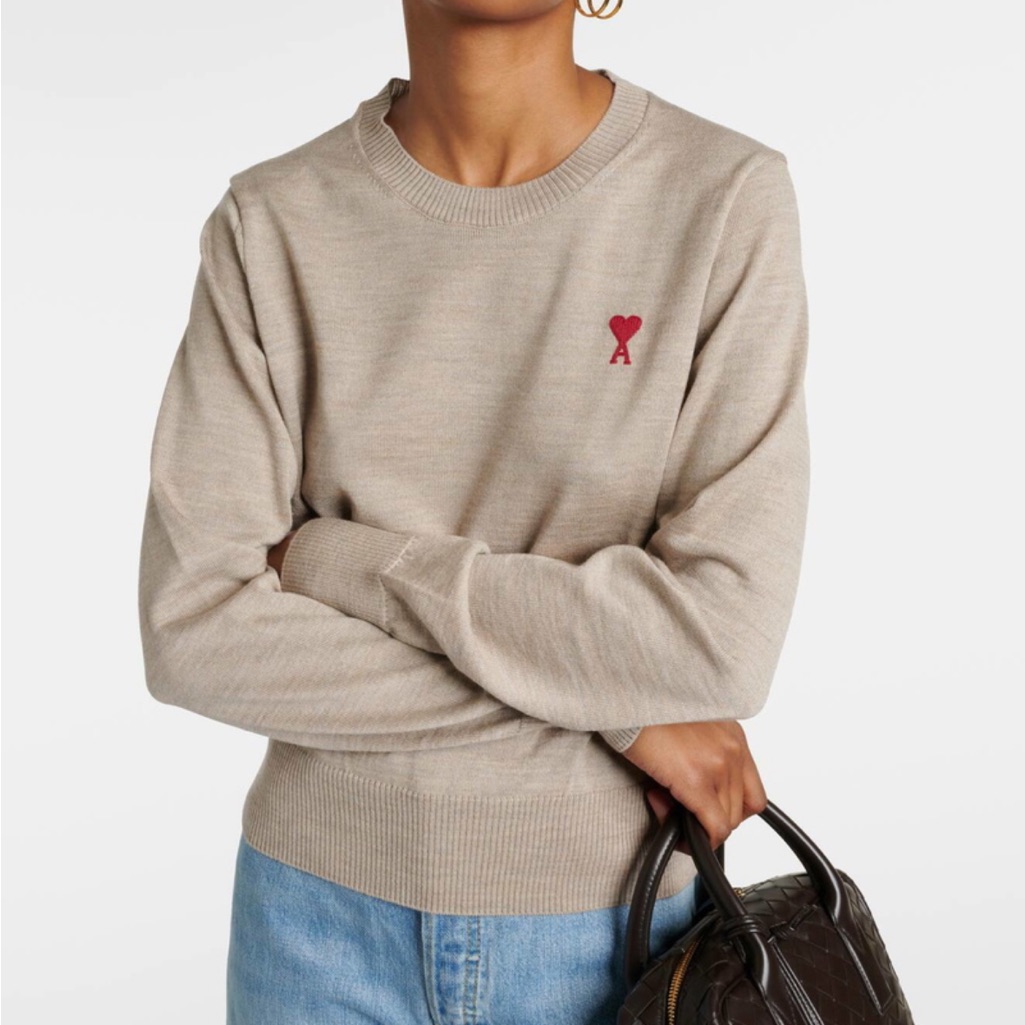 Worn Once!! 100% Merino Wool Ami Paris Sweater